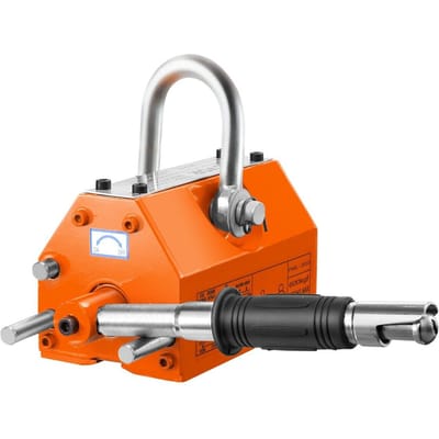 Magnetische Lifter, 1320 lbs/600kg Hefcapaciteit, 2,5 Veiligheidsfactor, Neodymium & Staal, Hefmagneet met Ontgrendeling, Permanente Hefmagneten, Zwaar