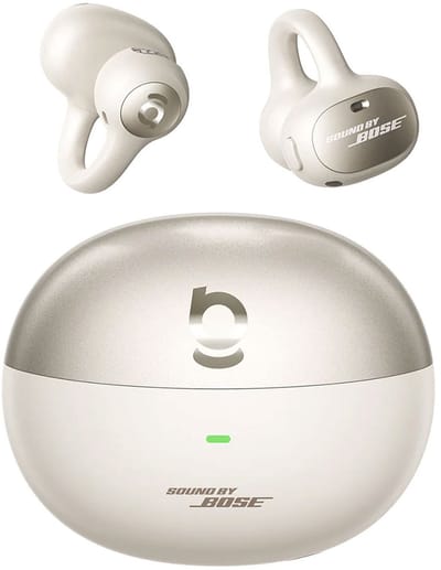 Baseus Open-Ear Clip-On Draadloze Bluetooth Oordopjes - Inspire XC1 Earbuds - Sound by Bose - IP66 Waterbestendig - Sporten & Hardlopen - Wit
