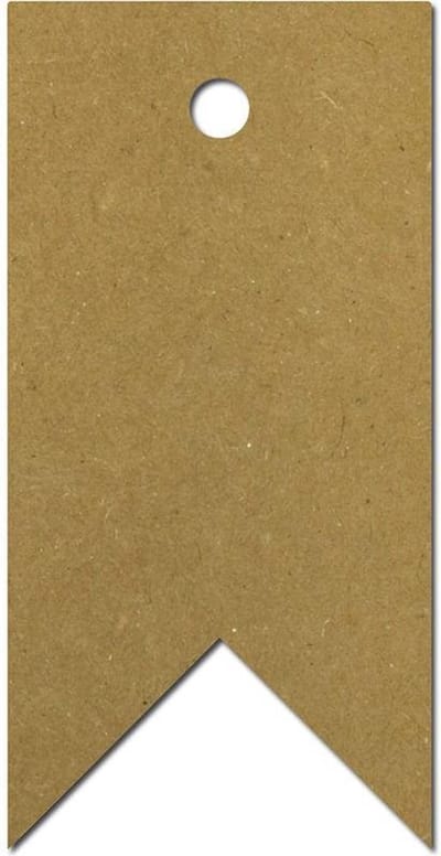 Meyco Hobby - 10 Cadeau Kaartjes met touw - Kraft Vlag