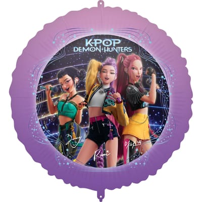 Netflix - K-pop Demon Hunters - Folie ballon -Met gewicht - 46Cm - Leeg - Lucht of Helium - 1 Stuks.