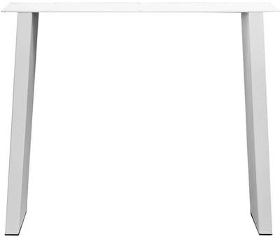 Witte trapezium tafelpoot 72 cm