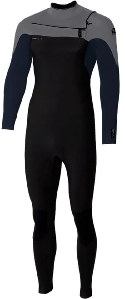 2026 O'Neill Heren Epic 4/3mm Borst Ritssluiting Wetsuit - Black
