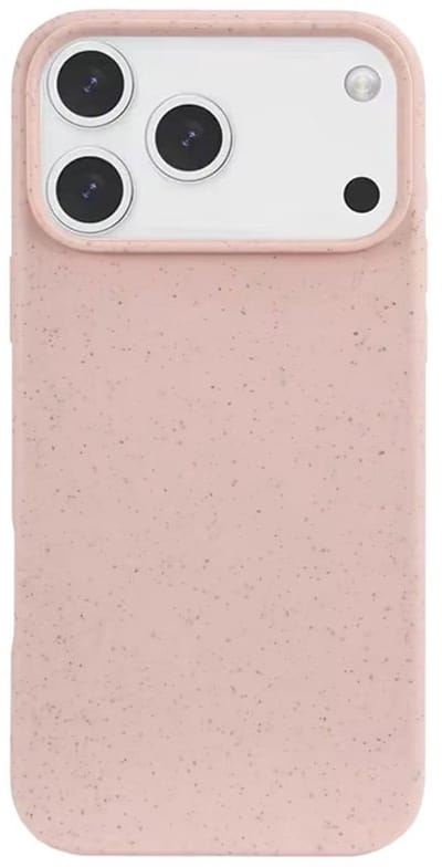 Mobiq - Flexibel Eco Hoesje geschikt voor iPhone 17 Pro - roze