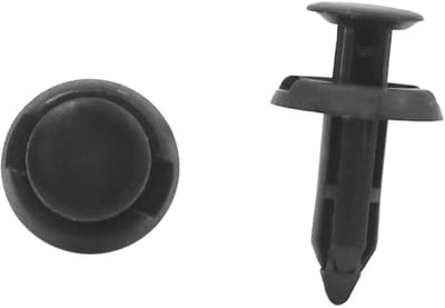 Allecto - Auto Body Trim Clips - Bevestigingsmiddelen - Universeel - Plastic Klinknagels - 50 stuks - Voor auto-onderdelen - Zwart
