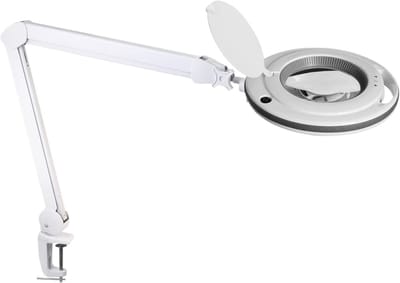 ELV LED-Lupenleuchte, 1,75-fache Vergrößerung, 730 Lumen, dimmbar, wechselbare Linse