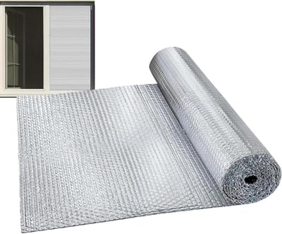 Reflecterende Isolatie - Thermisch Blad - Energie Besparen - Dubbelzijdig Aluminiumfolie - 32.8 x 31.5 cm - Zilver