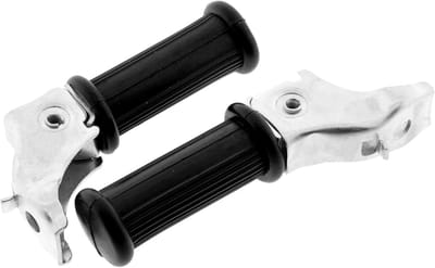 Voetsteunen Motor - Passagierssteunen - Motor Rijden - Metaal Rubber - Set van 2 - Zwart