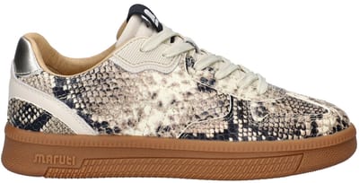 Maruti Yale Sneakers Dames - Leren Sneaker - Beige - Maat 38