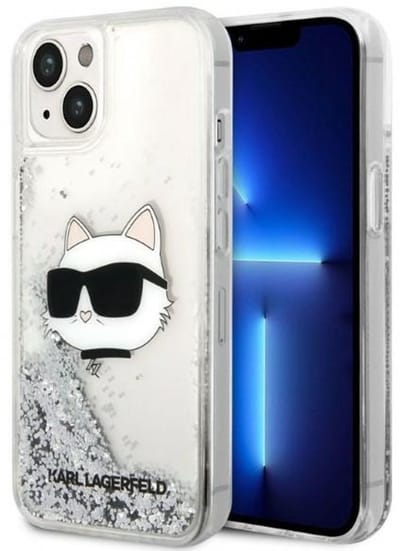 Karl Lagerfeld Glitter Choupette - Hoesje voor Mobiele Telefoon - iPhone 14 Plus - Sierlijke Bescherming - Luksueus Ontwerp