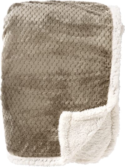Dutch Decor - CODY - plaid 150x200 cm - sherpa fleece deken - Pumice Stone - beige