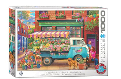 Eurographics & Volkswagen - The Flower Van - Bigelow Illustrations - 1000 stukjes 68×48cm (b×h) - Legpuzzel