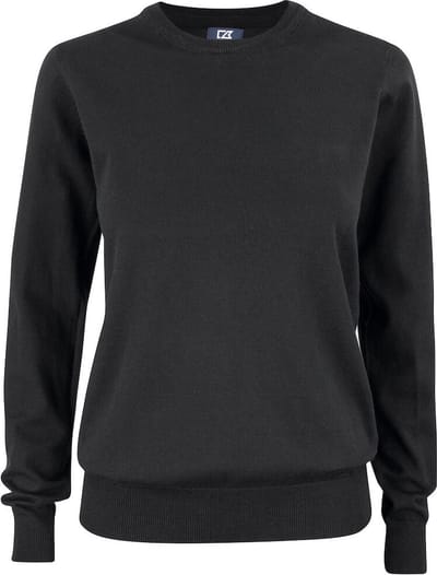 Cutter & Buck Oakville Crewneck Dames 355417 - Zwart - XS