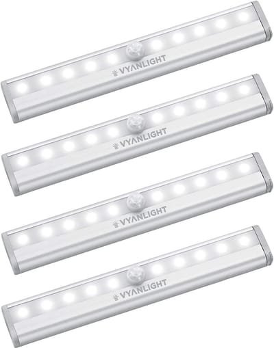 LED Bewegingssensor Nachtlamp - Batterij Aangedreven Magnetisch Stick-On Licht voor Keuken, Hal, Kast en Trap