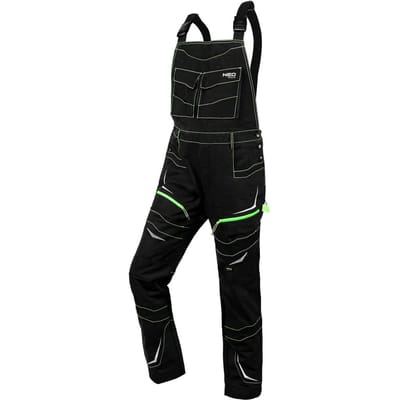 NEO Premium PRO - Werkbroek - Bijpassende Sluithaken - Contrasterende Stiksels - Zwart
