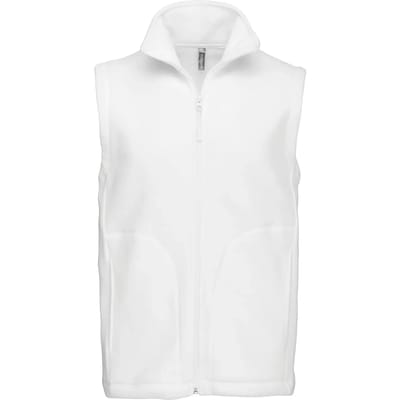 Fleecebodywarmer 'Luca' merk Kariban maat S White