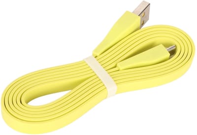 Dailygoody - Vervangende USB-oplaadkabel - Duurzaam Snoer - Snel en Stabiel Opladen - Fluorescerend Geel - Geschikt voor UE Boom en Mega Boom - 3,9ft