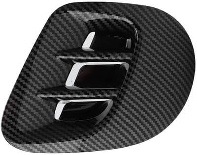 Dailygoods- Spatbord Achterzijde Vervanging - Achterspatbord - Ventilatiebekleding - ABS - Koolstofvezelstijl - Montage met dubbelzijdig plakband - Ventilatiebezel