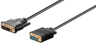 Premium DVI-A naar VGA kabel / zwart - 2 meter