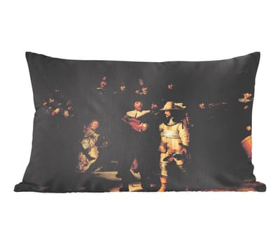 Sierkussens - Kussentjes Woonkamer - 50x30 cm - De Nachtwacht - Kunst - Oude meesters - Rembrandt