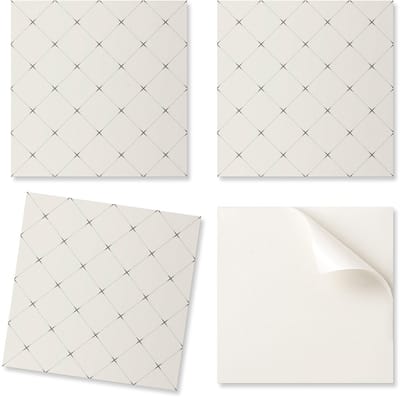 Decoratieve vinyl wandtegels met geometrisch ruitpatroon, 20x20x20 cm