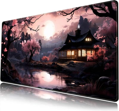 XXL Muismat met Sakura Bloemen - Bureauonderlegger voor Gaming en Kantoor (80x40 cm)