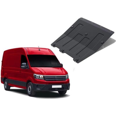 J&J AUTOMOTIVE | Protection Sous Moteur Acier Pour Volkswagen Crafter depuis 2017 noir