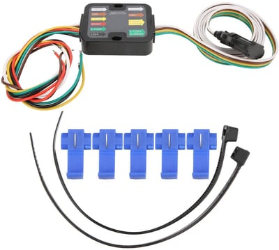 Dailygoods- Taillight Converter LED Compatibel - 2/3 Draad Converter - 60 Inch Bekabeling - Standaard 4-Weg Plug - Beschermende Stofkap - Eenvoudige Installatie - Trailer Converter