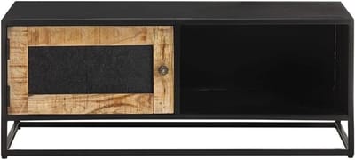 Salontafel - Koffietafel - Woonkamer Inrichten - Handgesneden patroon - 90 x 50 x 35 cm - Bruin