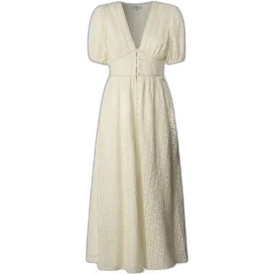 Pepe Jeans Oprah Jurk Met Korte Mouwen Beige L Vrouw