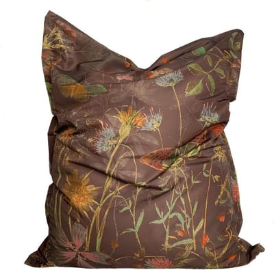 NIN-NIT - Wild Flowers - Zitzak - bloemen print - water en vuil afstotend - 175 x 135 cm