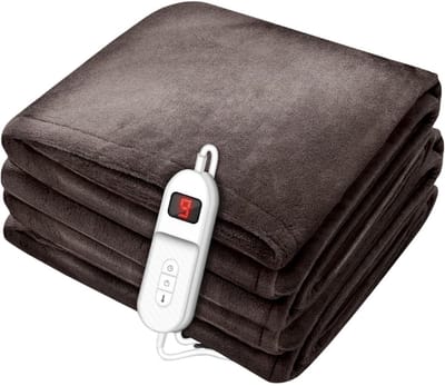 Thuys – Warmtedeken Stoel – Stoelverwarmer – Elektrisch Deken – 200 x 120 x 1cm – Bruin