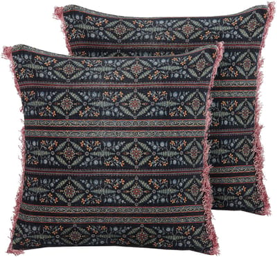 RUTA - Sierkussen set van 2 - Multicolor - 45 x 45 cm - Fluweel