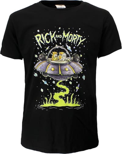 Rick and Morty Space Cruiser T-Shirt - Officiële Merchandise - L