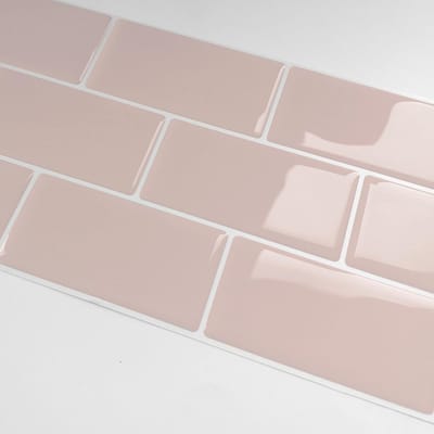 JHUBERS- Wandtegel 3D Vinyl - Zelfklevend - Waterdicht - Voor Keuken/Badkamer - 30x13CM - 10 Stuks - Muursticker