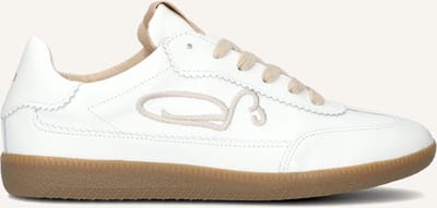 Fred De La Bretoniere - Pearl Sign Sneaker Lak Gebroken Wit - Maat 36