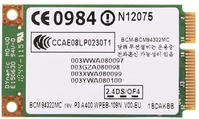 Dailygoody - Dual Band PCI E WLAN-kaart - Draadloze netwerkkaart - Tot 300 Mbit/s snelheid - Mini formaat - Compatibel met laptops - Betrouwbare