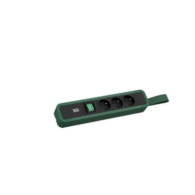 BACHMANN PRIMO 2 3xUTE 1xschakelaar met lus 2,0m CEE7/7 RAL6028
