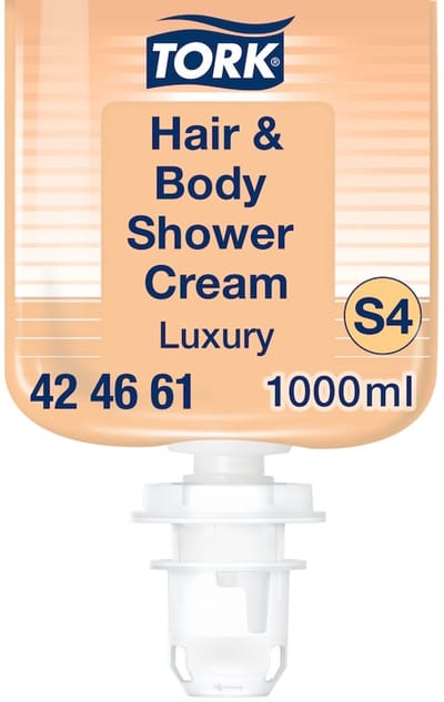 Tork 424661 S4 luxe hair & body douchezeep met arganolie 1 liter 6 stuks (424661)