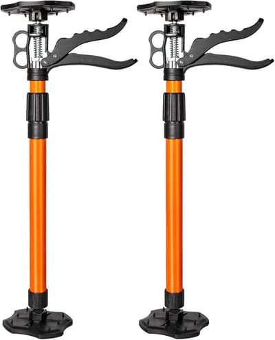 Plafondsteunen - Montagesteunen Telescoopstang - Gipsplaat Montage - Eenhands Bedienen - 55-115 cm - Oranje