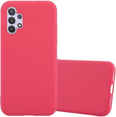 Cadorabo Hoesje geschikt voor Samsung Galaxy A32 5G in CANDY ROOD - Beschermhoes gemaakt van flexibel TPU silicone Case Cover
