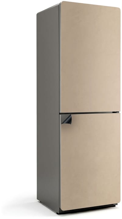 Wallfluent Magnetische Koelkastmat - Beige Koelkast Magneet Sticker - 60 cm x 180 cm - Beige Magnetische Koelkastmat - Magnetisch Koelkastaccessoire - Koelkastfront Decoratie Magneet - Herbruikbare Magneetmat Koelkast