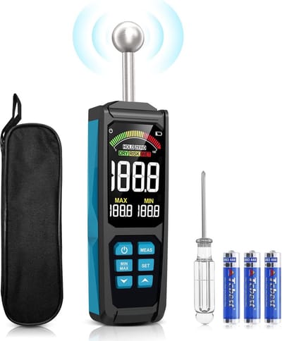 Professionele Bouwmaterialen Vochtmeter - Groot HD-Kleuren Display - Diepteanalyse Functie - Betrouwbare Voachtmetingen - Draagbaar en Compact - Bouwproject Essentieel