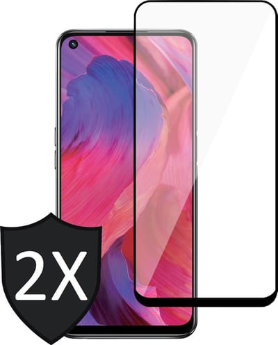 Screenprotector geschikt voor Oppo A54 5G - FullGuard Screen Protector - 2 Stuks