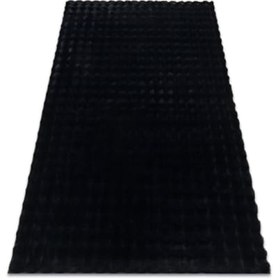 Kleden Rugsx Tapijt BUBBLE zwart 25 IMITATIE VAN KONIJNENBONT 200x290 cm