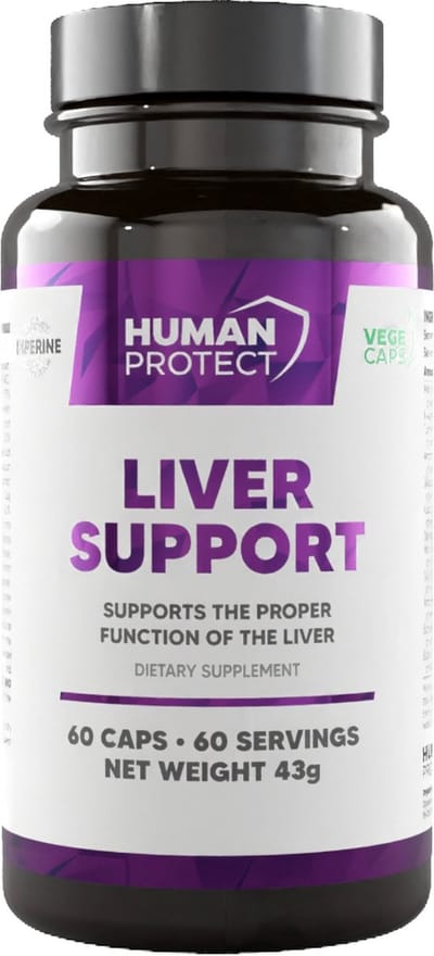Human Protect - Liver Support - 60 caps - 60 doseringen - Lever reiniging - mariadistel - lever detox - detox - milk thistle