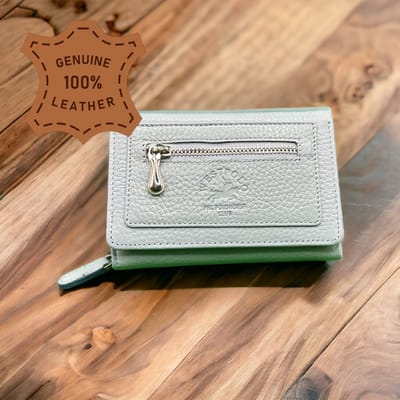 Westpolo - Luxe Dames Portemonnee - 9 Pasjes, Briefgeld & Muntgeld - Elegant Lichtblauw - Perfect Cadeau voor Verjaardag, Moederdag, Valentijnsdag en Meer - Met Luxe Cadeaubox - 469 van Leerella