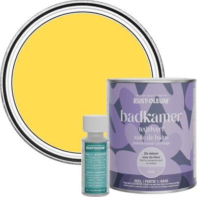 Rust-Oleum Geel Badkamer Tegelverf Matt - Citroensorbet 750ml