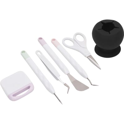 7PCS Vinyl Ontpinningsgereedschap Set Knutsel Ontpinningsgereedschap Set DIY Handgemaakte Knutselgereedschap voor Papier Snijden zwart