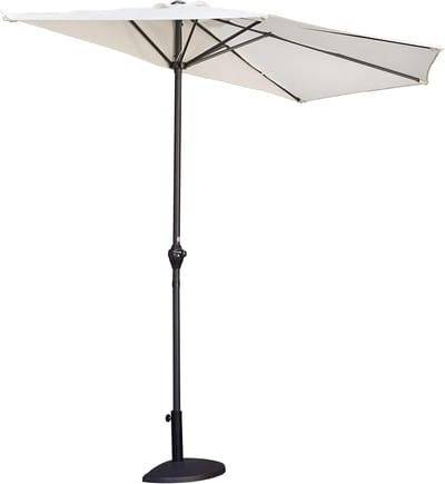 Balkon Scherm - Terras Afscherming - Ruimte Besparen - Halfronde Vorm - 150 x 300 cm - Antraciet