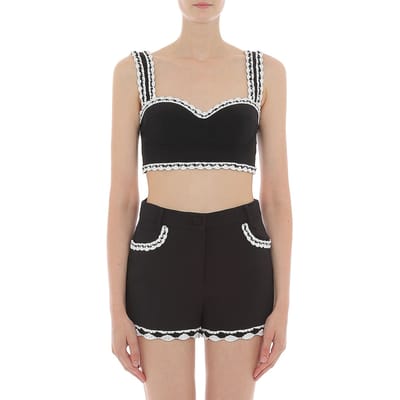 Moschino Top Black Size: 40 | Tanks &amp; Camis Outlet | Dames | Zwart